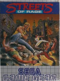 Streets of Rage Sega Game Gear  box art